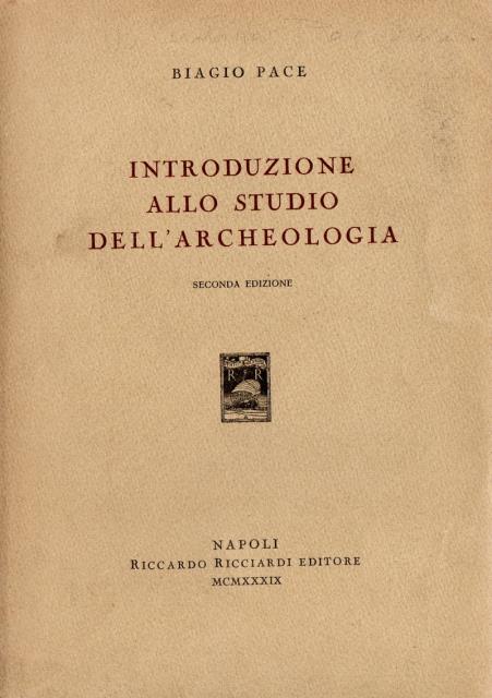 Introduzione allo studio dell'archeologia.