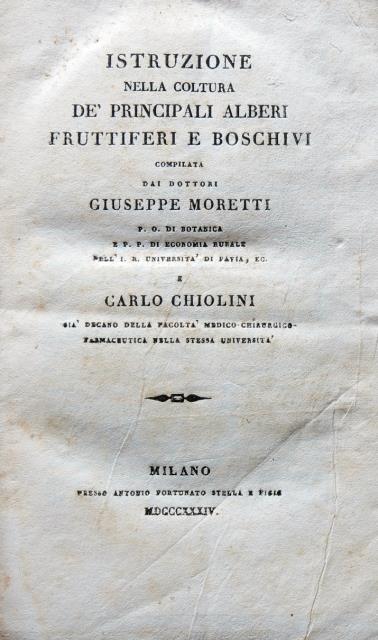 Istruzione nella coltura de' principali alberi fruttiferi e boschivi.