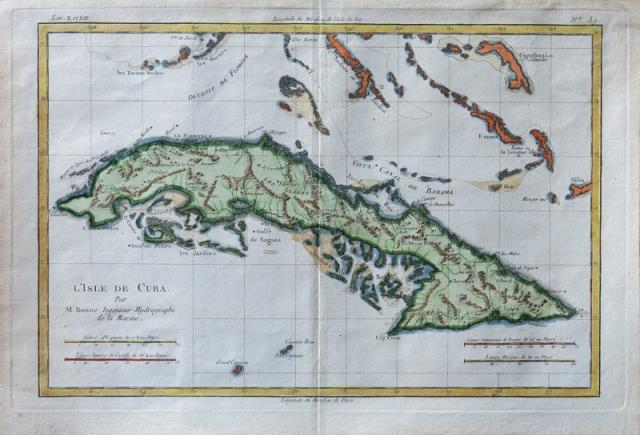 L'isle de Cuba. Par M. Bonne Ingénieur – Hydrografe de …