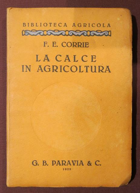 La calce in agricoltura.