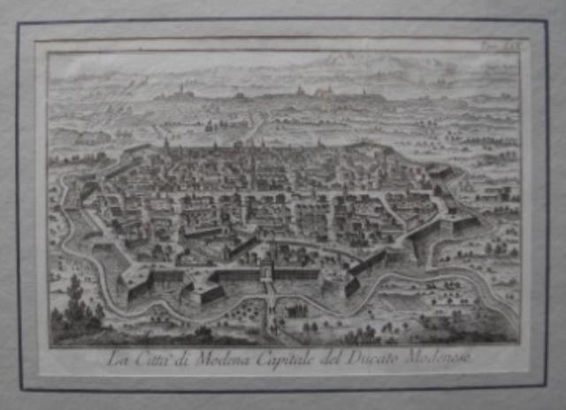 La Città di Modena capitale del Ducato Modenese.