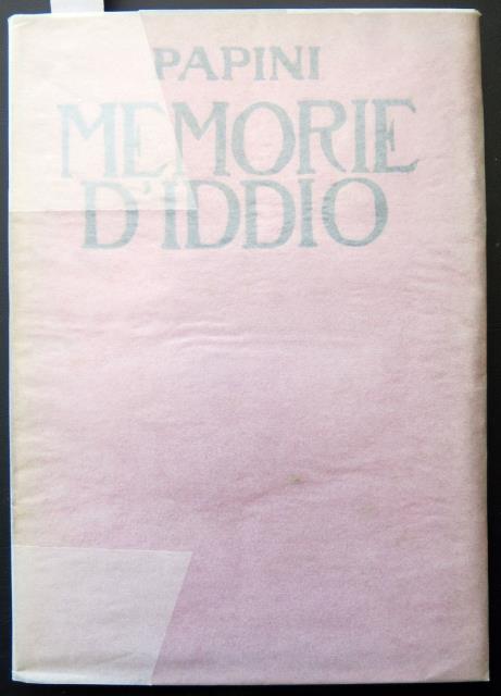 Le memorie d'Iddio e La vita di nessuno.