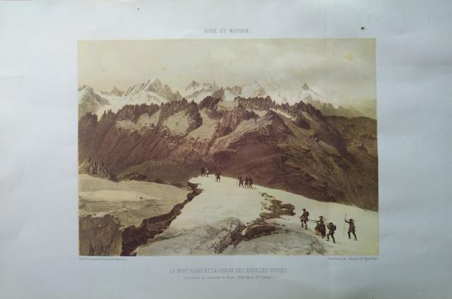 Le Mont Blanc et la Chaine des Aiguilles Rouges. Vue …