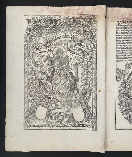 Liber Chronicarum. Dio Padre in trono.