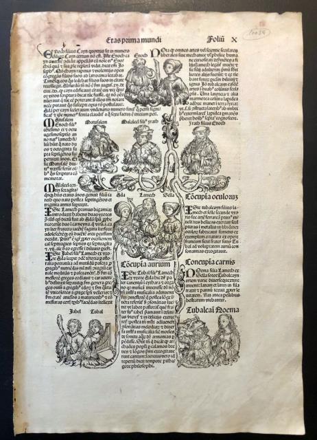 Liber Chronicarum. Discendenze bibliche.