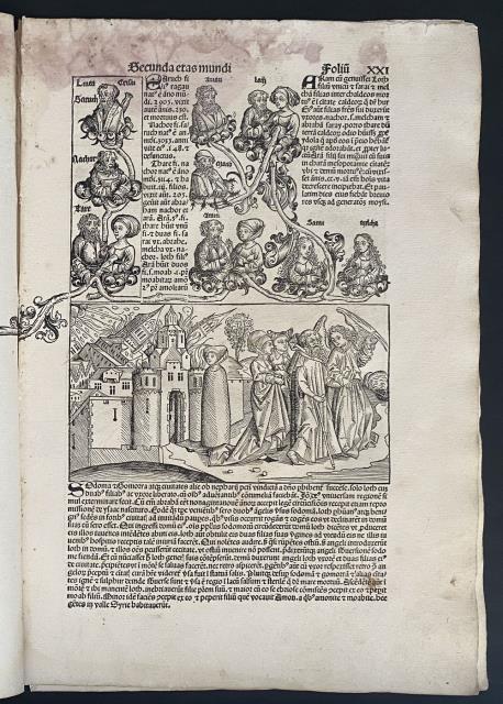 Liber Chronicarum. Sodoma e Gomorra.