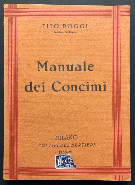 Manuale dei concimi.