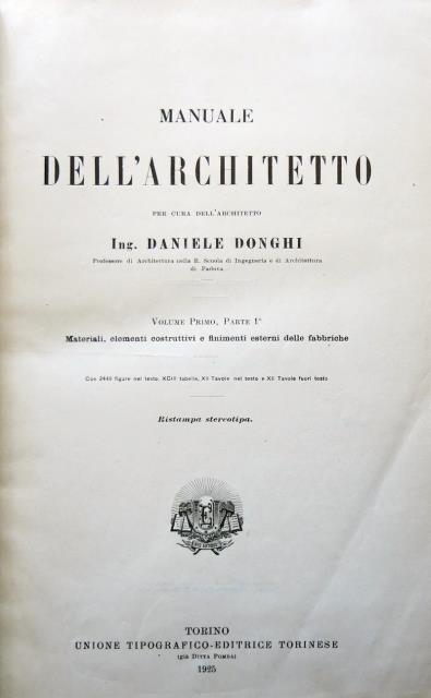 Manuale dell'architetto.