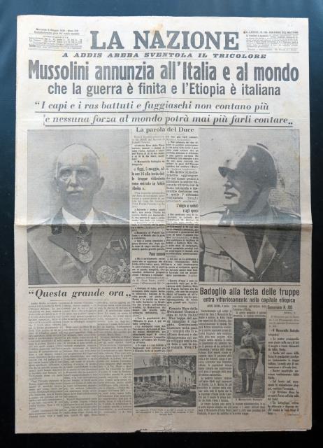 Mussolini annunzia all'Italia e al mondo che la guerra è …