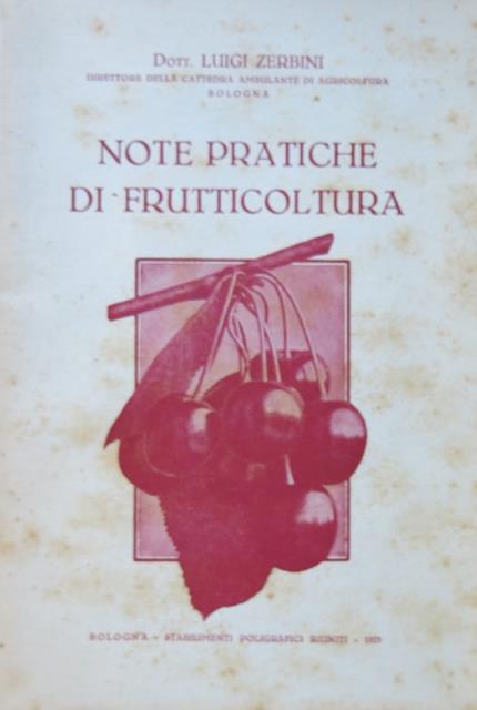 Note pratiche di frutticoltura.