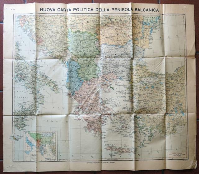 Nuova Carta Politica della Penisola Balcanica.