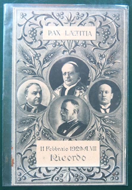 Pax Laetitia. 11 Febbraio 1929 – A. VII. Ricordo.