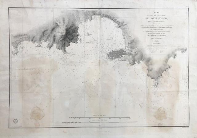 Plan du Port e de la Rade de Montevideo, dans …