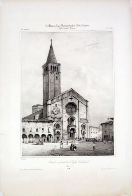 Portail Occidental de l’Eglise Cathrédrale de Parme (Parma).