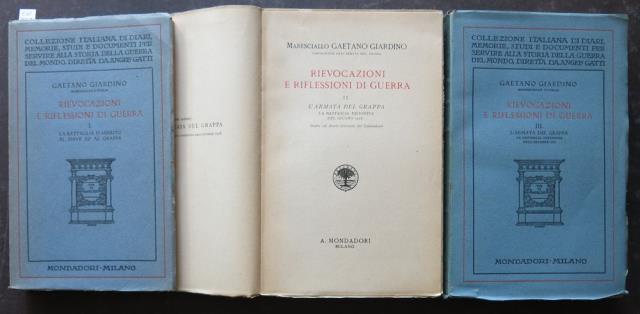 Rievocazioni e riflessioni di guerra. I. La battaglia d’arresto al …