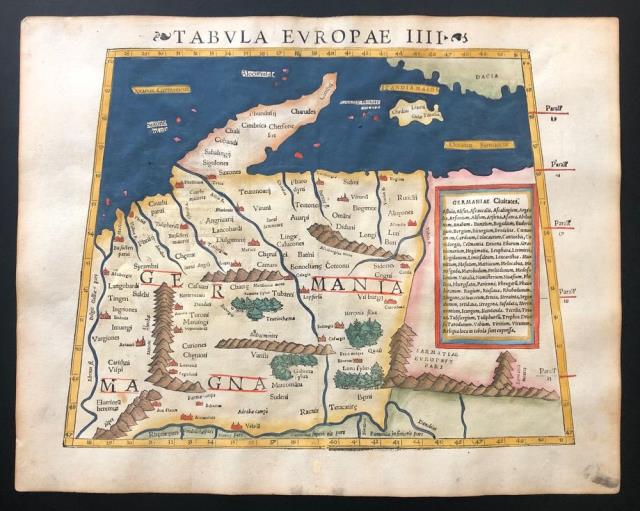 Tabula Europae IIII. Germania Magna Civitates.