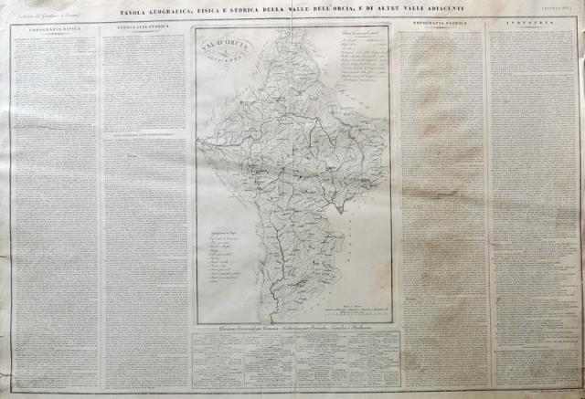 Tavola Geografica, Fisica e Storica della Valle dell'Orcia, e di …