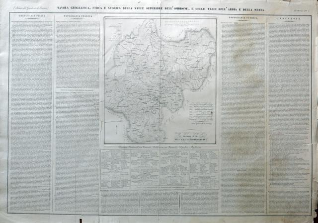 Tavola Geografica, Fisica e Storica della Valle Superiore dell'Ombrone, e …