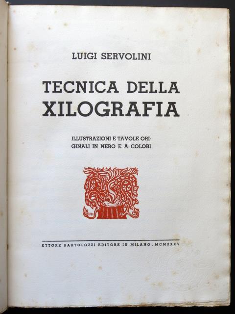 Tecnica della Xilografia. Illustrazioni e tavole originali in nero e …