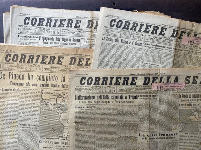 Titoli vari dal 16 Febbraio 1927 al 11 Gennaio 1930.