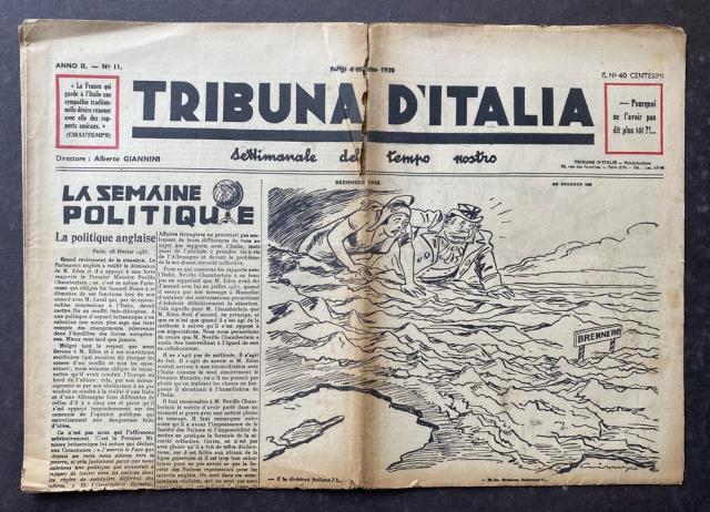 Titolo del Marzo 1938.