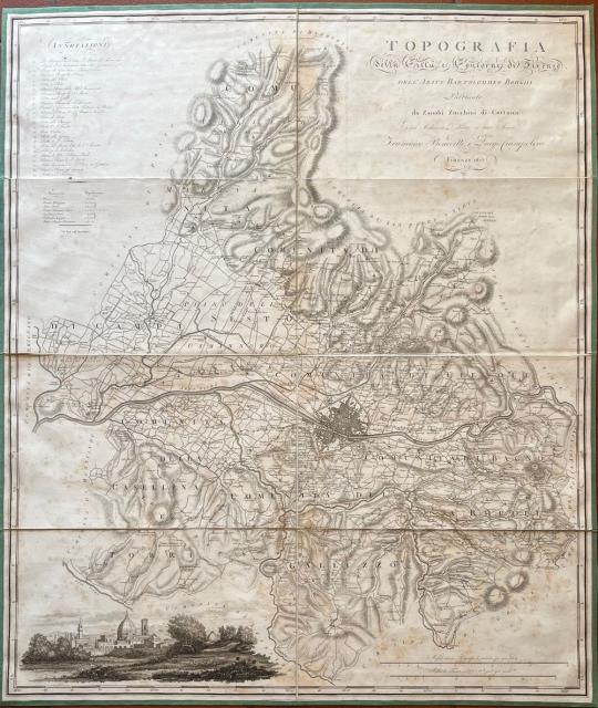 Topografia della Città e contorni di Firenze dell’Abbate Bartolommeo Borghi. …