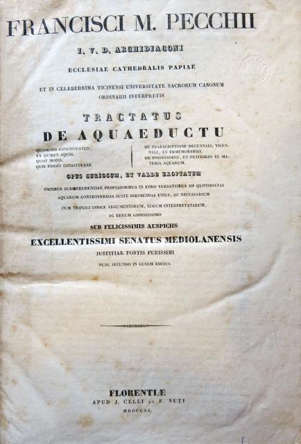 Tractatus de Acquaeductu.