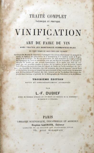 Traité complet théorique et pratique de vinification ou art de …