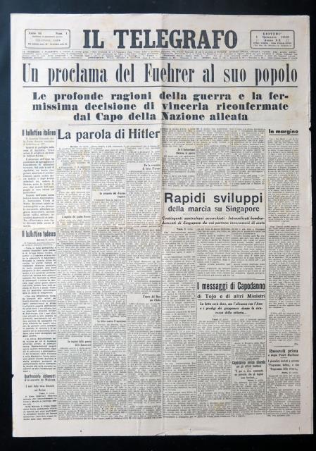 Un proclama del Fuehrer al suo popolo. Le profonde ragioni …