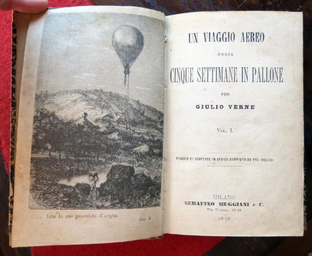 Un viaggio aereo ossia cinque settimane in pallone. Viaggio di …