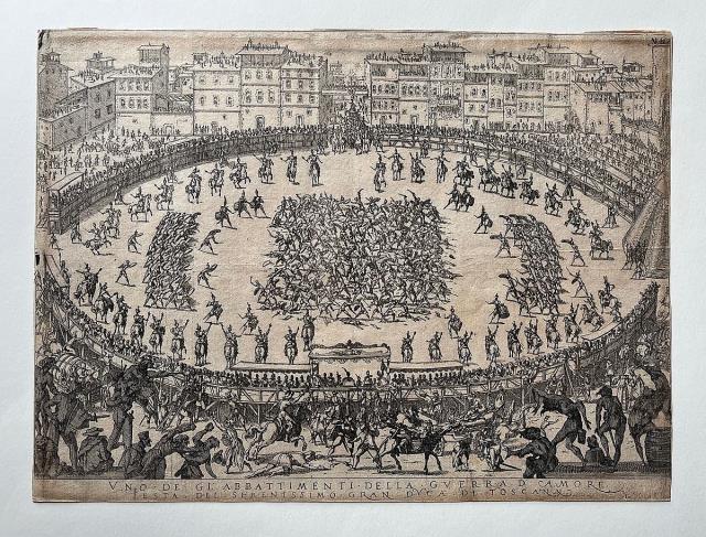 Uno de gl' abbattimenti della Guerra d' Amore. Festa del …