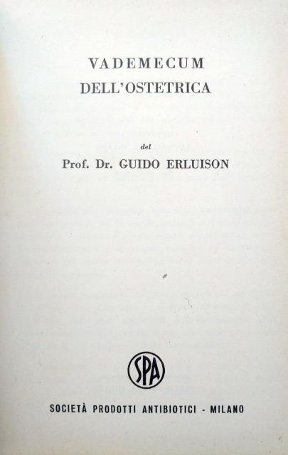 Vademecum dell'ostetrica.