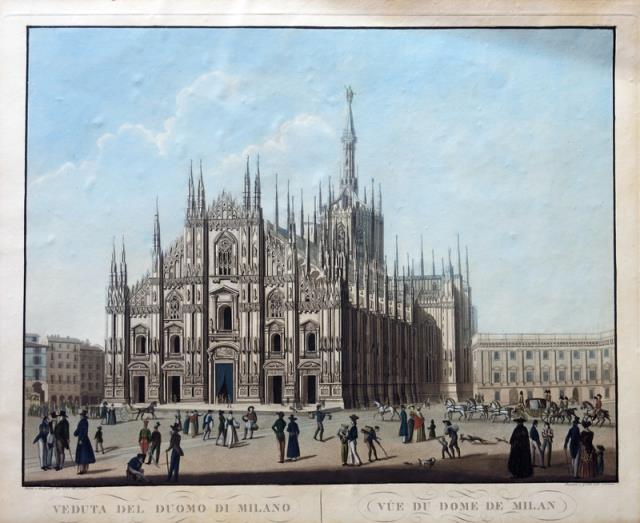 Veduta del Duomo di Milano / Vue du Dome de …