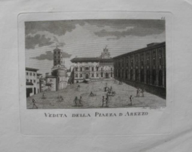 Veduta della Piazza di Arezzo / Veduta della Cattedrale di …