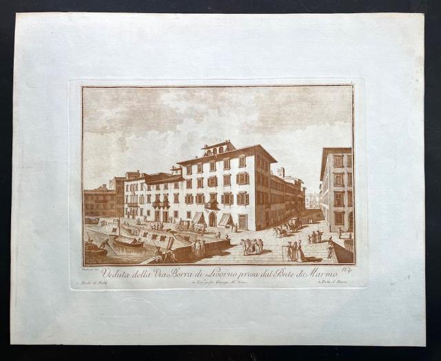 Veduta della Via Borra di Livorno presa dal Ponte di …