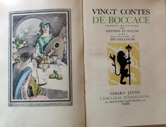 Vingt Contes de Boccace. Traduits de l'Italien par Antoine Le …