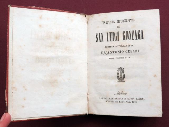 Vita breve di San Luigi Gonzaga. Scritta novellamente da Antonio …