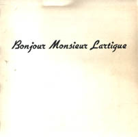 Bonjour Monsieur Lartigue