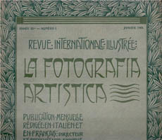 La fotografia Artistica. Rivista internazionale illustrata (4 riviste)