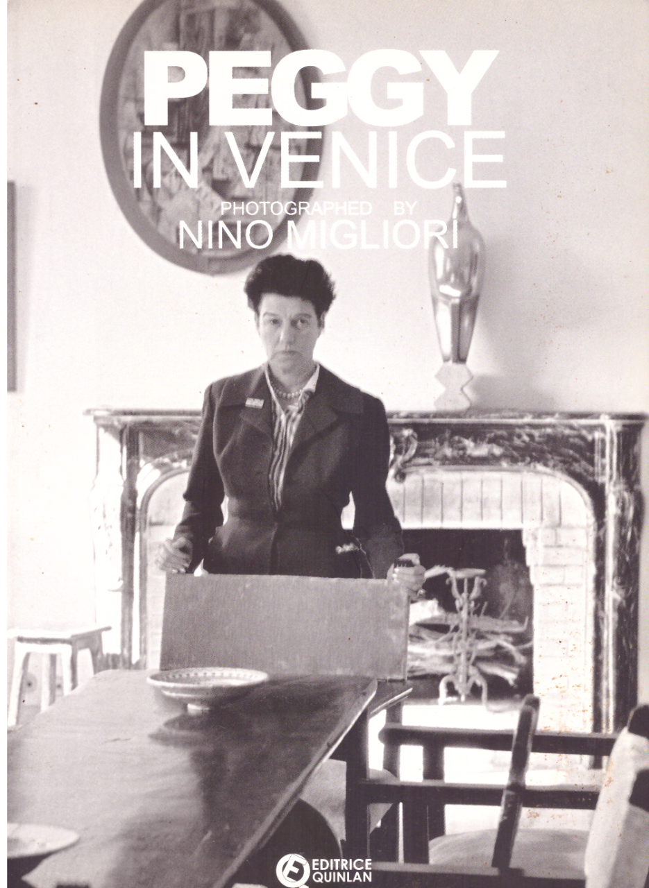 Peggy in Venice. Photographed by Nino Migliori (firmato)