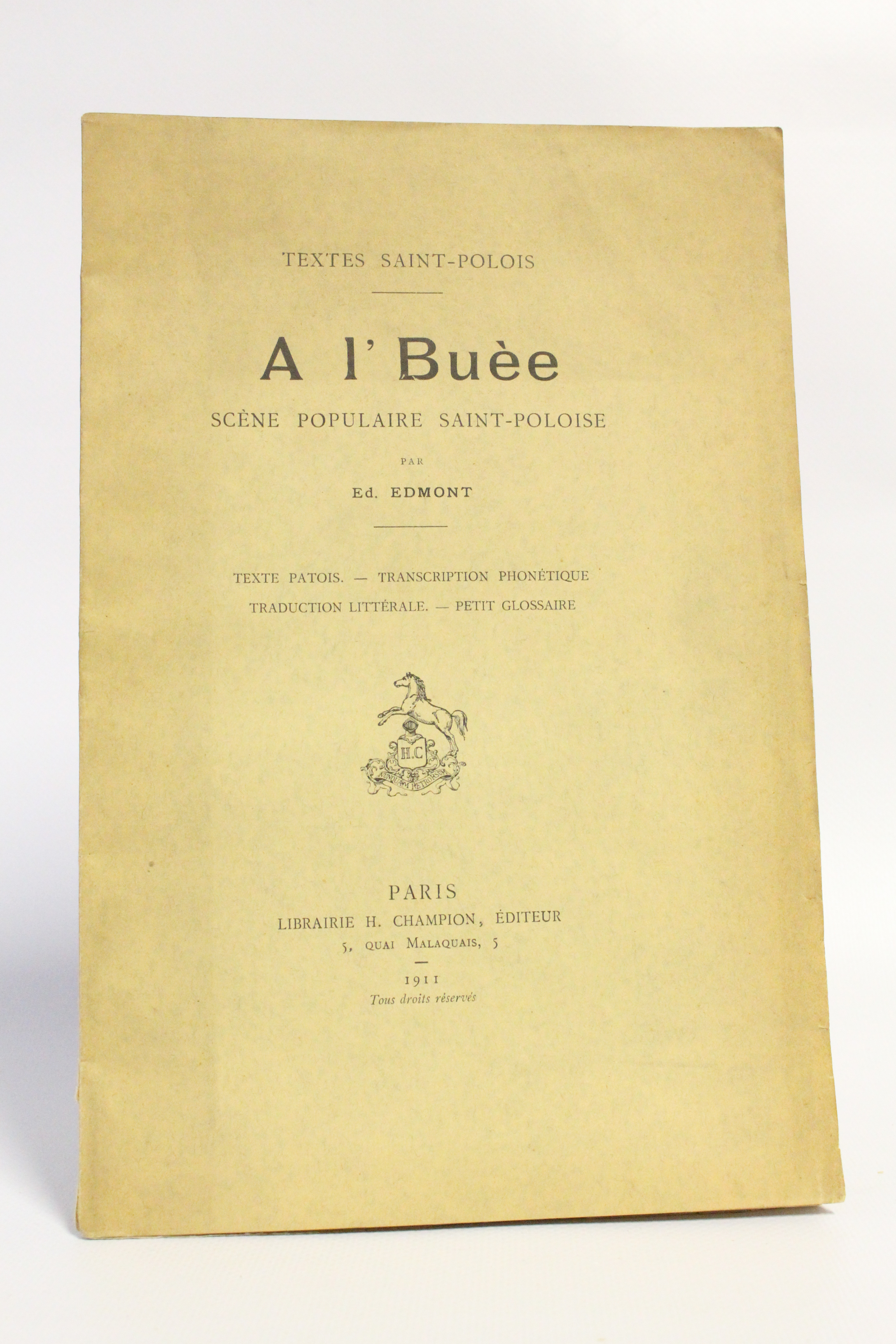 A l'Buèe, scène populaire saint-poloise