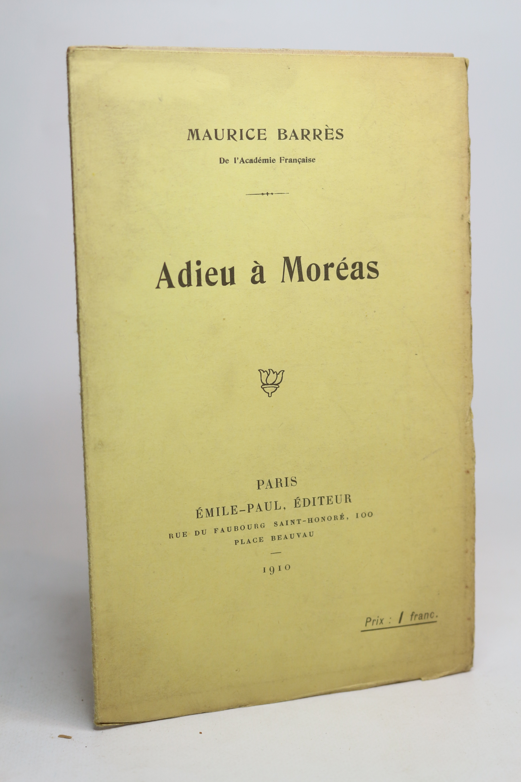 Adieu à Moréas