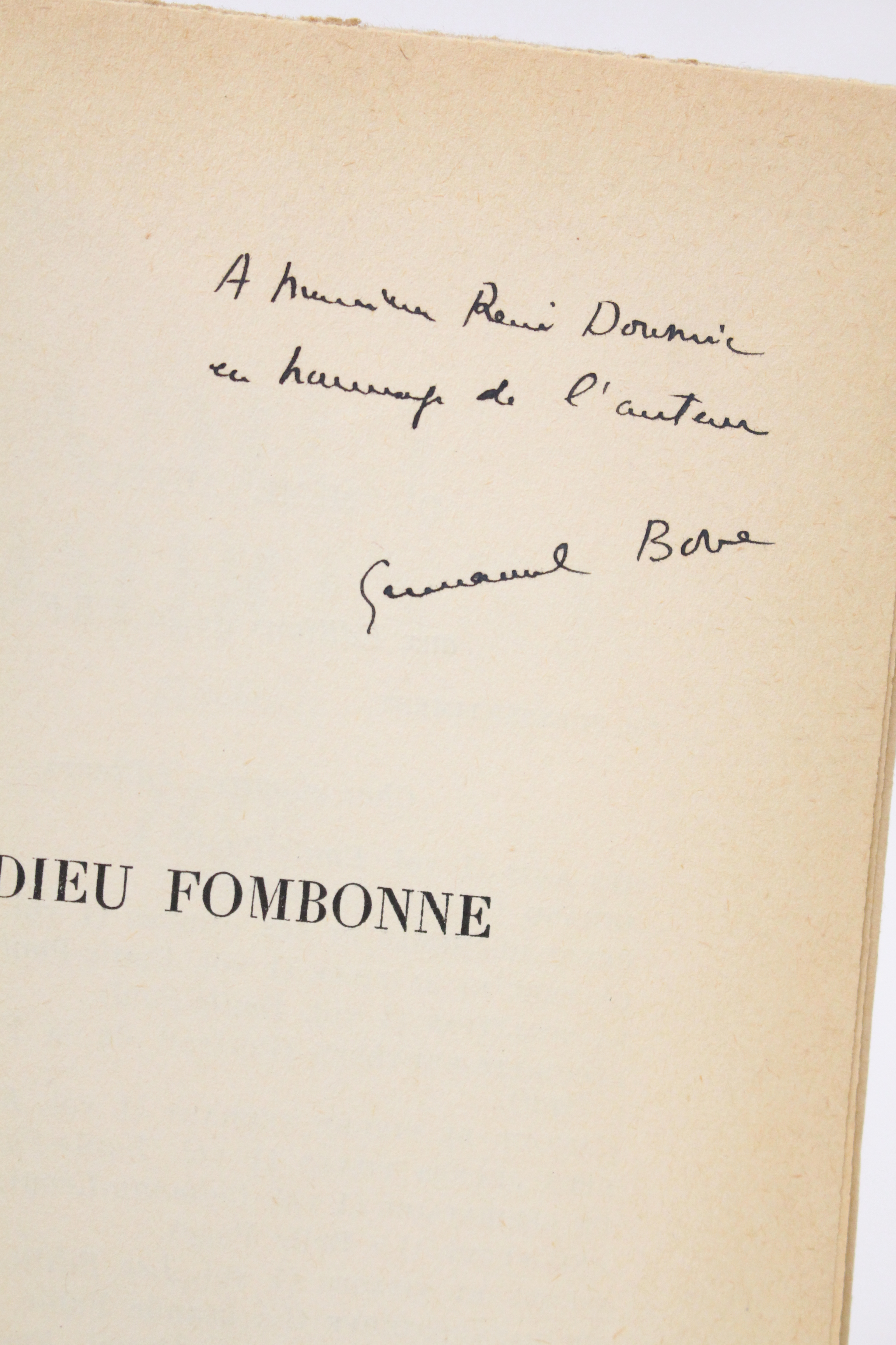 Adieu Fombonne