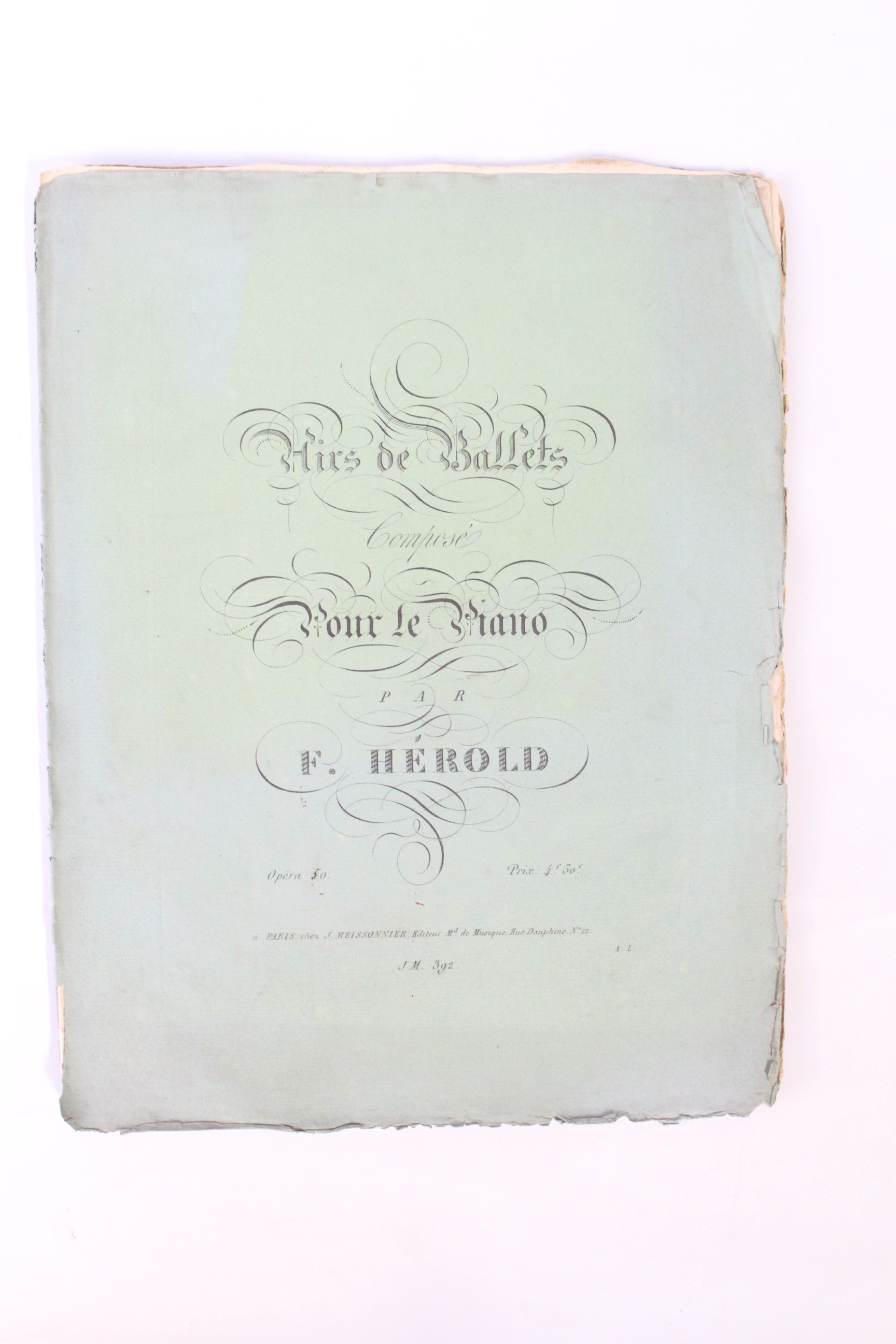 Airs de ballets composés pour le piano