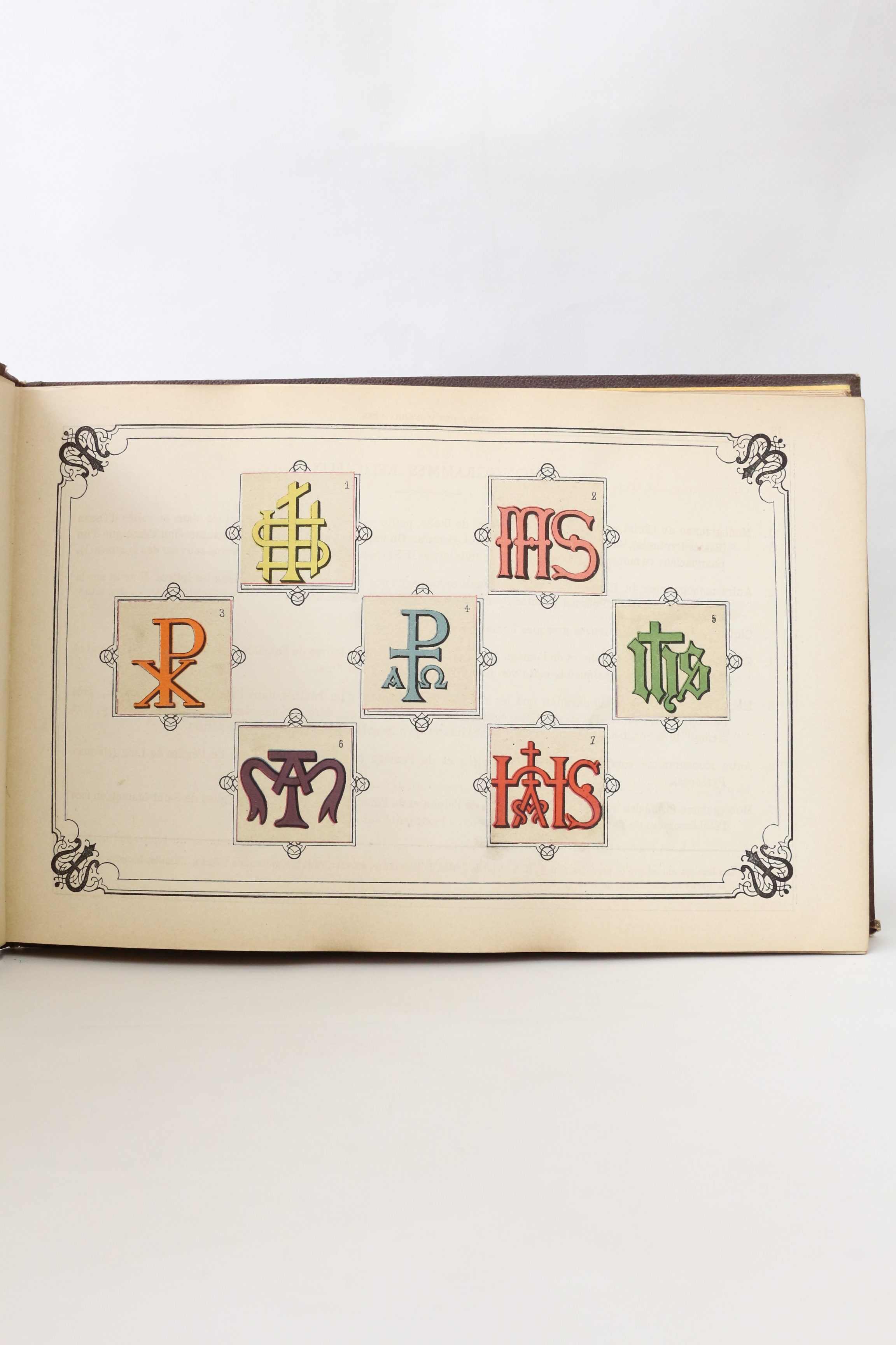 Album de monogrammes historiques, chiffres, marques, lettres