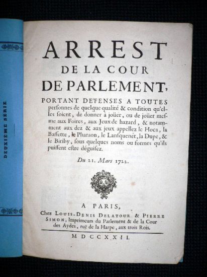 Arrest de la cour du parlement, portant defenses à toutes …