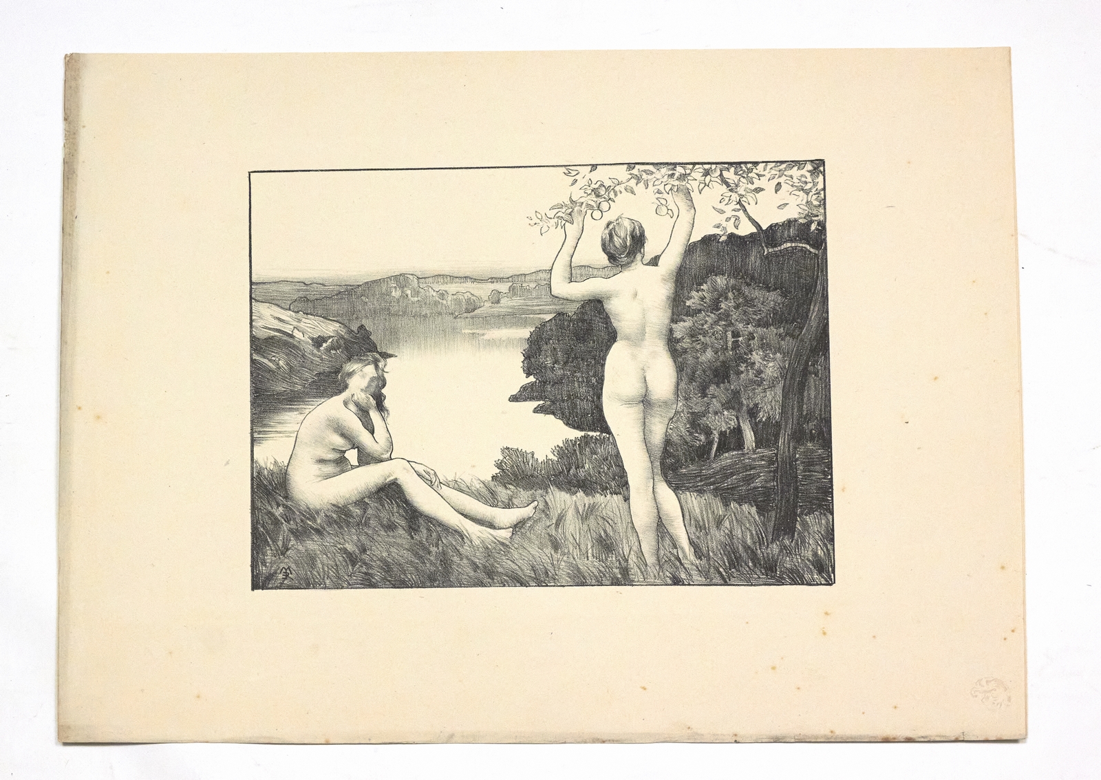 "Automne" - Lithographie originale sur Chine - L'Estampe Moderne