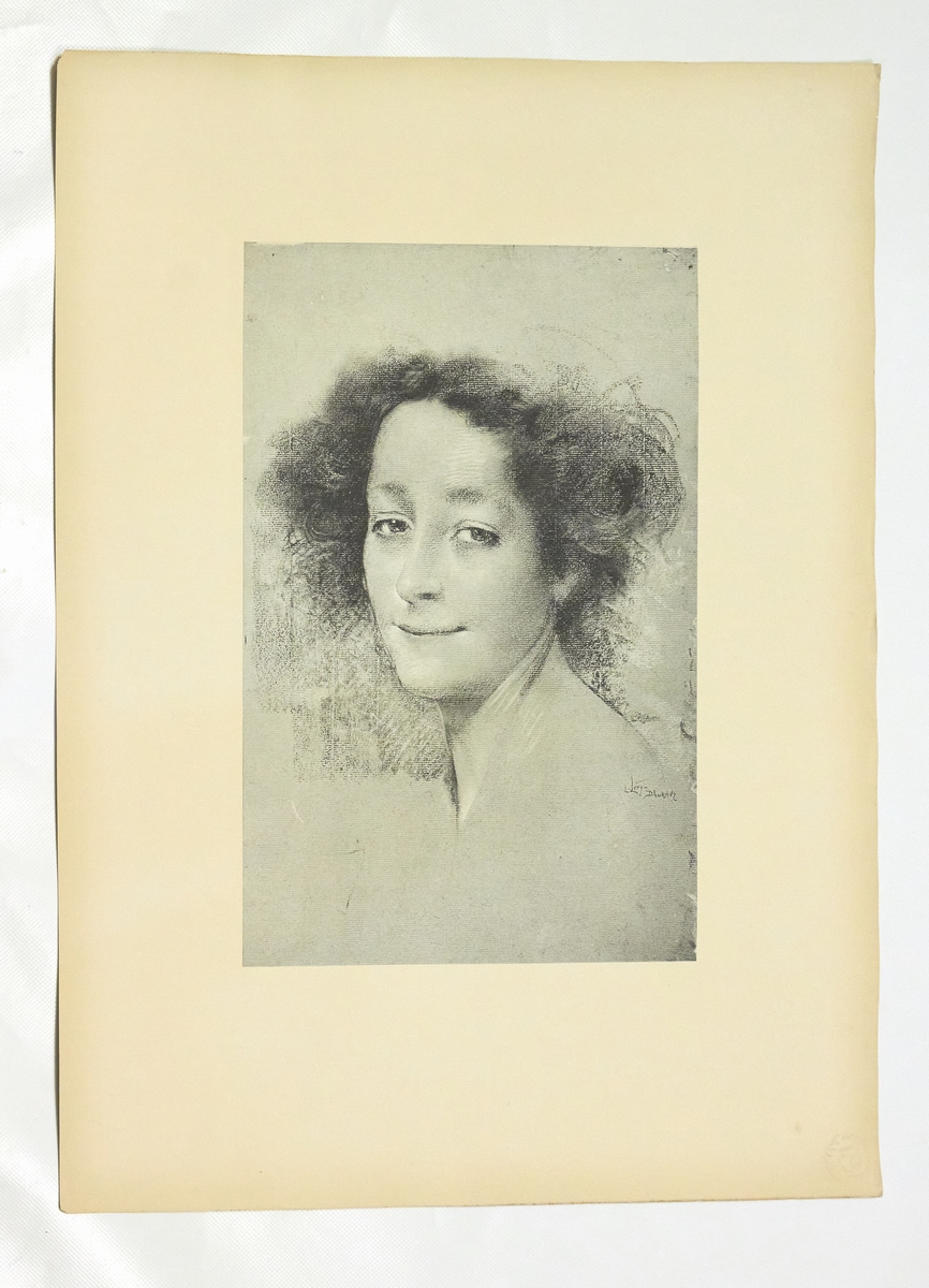 "Belle d'antan" - Lithographie originale sur Chine - L'Estampe Moderne