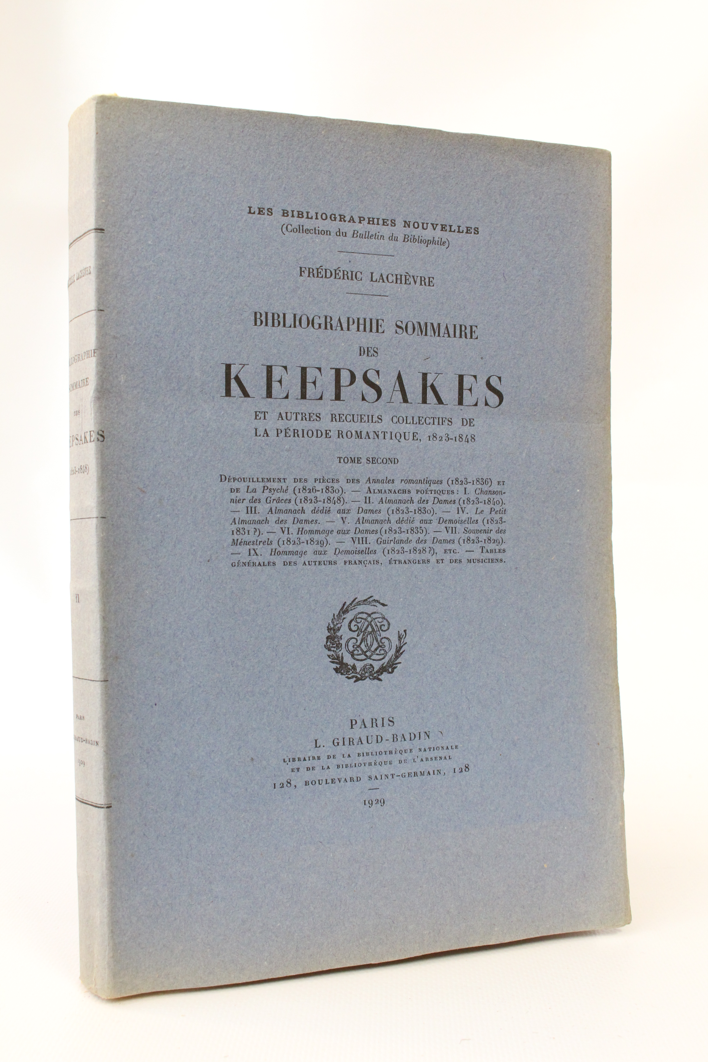 Bibliographie sommaire des keepsakes et autres recueils collectifs de la …