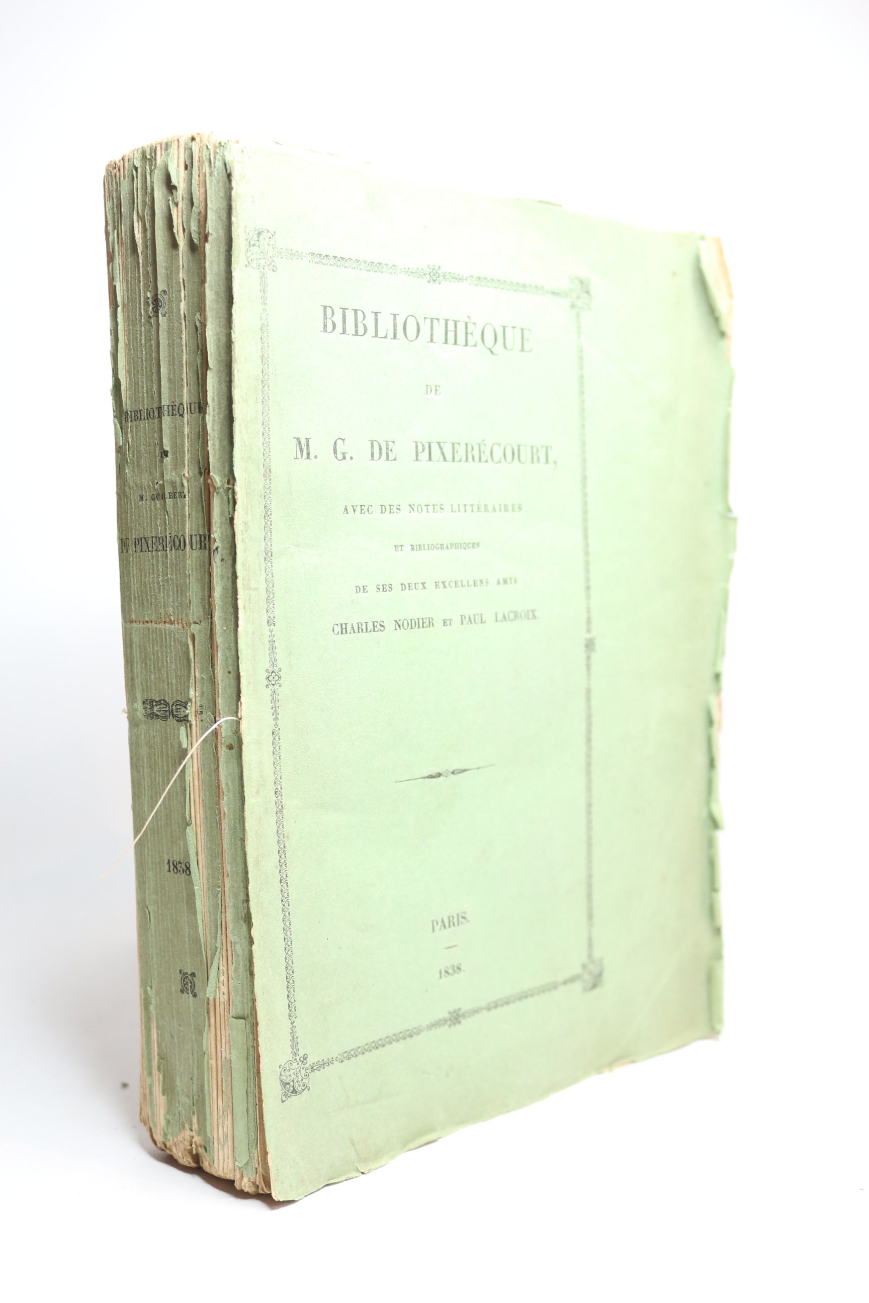 Bibliothèque de M. G. de Pixerécourt avec des notes littéraires …
